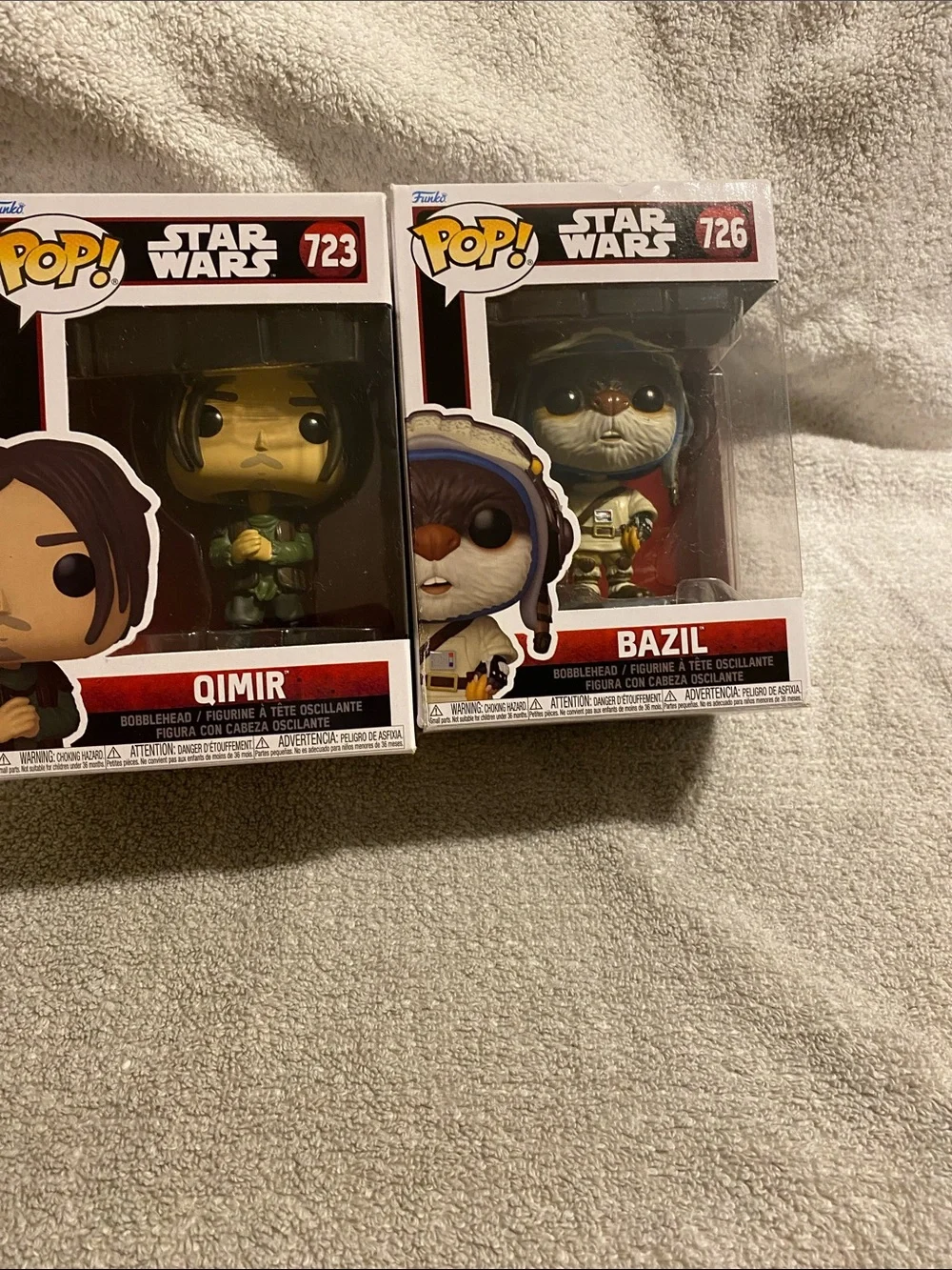 2 Funko Pop! Star Wars Qimir & Bazil Boxed Figures - White, Red, Black, Green